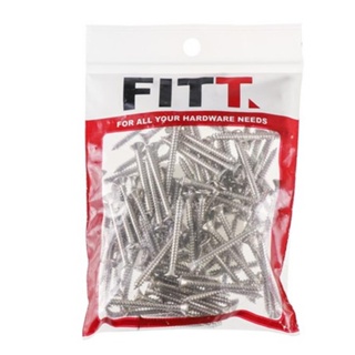 SELF-TAPPING สกรูเกลียวปล่อย TF FITT 7X1-1/2 นิ้ว 100 ตัวSELF-TAPPING SCREW TF FITT 7X1-1/2IN 100EA