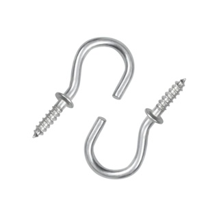 SCREW ตะขอ ตัวซี BY TORA 3/4" สีนิกเกิ้ลSCREW HOOK BY TORA C-SHAPED 3/4" NICKEL