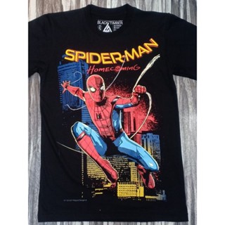 BT102 SPIDERMAN HOME COMING MARVEL UNIVERSE AVENGERS HERO MOVIE COLLECTION ORIGINAL BLACK TIMBER COTTON T-SHIRT_04