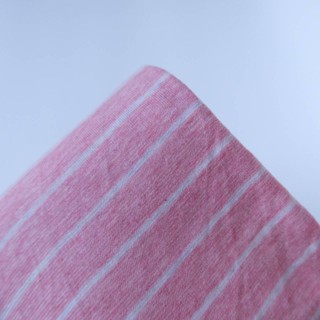 Omocha - [Small strip seashell pink] Pillow case : ปลอกหมอน สีซีเชล แถบเล็ก