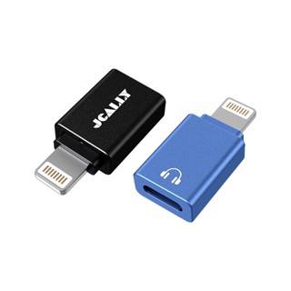 Jcally OTG อะแดปเตอร์แปลงสายหูฟัง 8pin เป็น USB C Type C สําหรับ ios