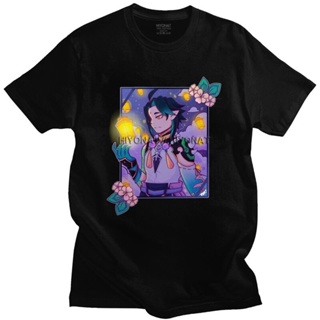Xiao Genshin Impact Anime Manga Tshirt For Men Short Sleeve Printed T Shirt Unique Game T-_03