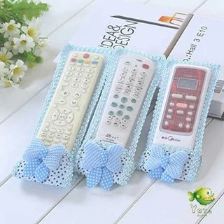 YOYO ซองใส่รีโมตคอนโทรล ประดับโบว์ มุ้งมิ้ง น่ารัก Remote control cover