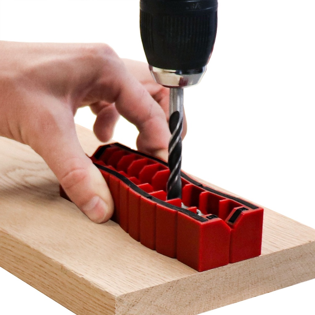 จิ๊กเจาะตรง 90 องศา Milescraft 1386 Drill Block+ metric จิ๊กนำเจาะศูนย์กลาง จิ๊กเจาะเดือยกลม ราคา ถูกที่สุด ดีลบีเคเค แกลเลอรีภาพที่ 2