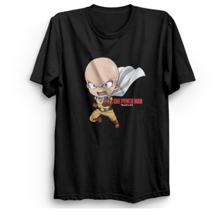 ใหม่ล่าสุด เสื้อยืดลําลอง แขนสั้น พิมพ์ลายอนิเมะ One Punch Man Chibi Saitama พรีเมี่ยม 100% สําหรับผู้ชาย ผู้หญิงเส_09