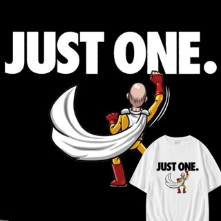 ☽ที่มีชื่อเสียง One Punch Man เสื้อยืด Saitama ครู One Strike ชายอะนิเมะรอบผ้าฝ้ายแขนสั้นรอบคอเสื้อผ้า Summerเสื้อย_12