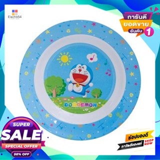 Deep จานเมลามีนทรงลึก 9 นิ้ว โดราเอม่อน เชียร์ฟูล Superware รุ่น P304-9 สีขาว - ฟ้าmelamine Deep Plate 9 Inches Doraemon