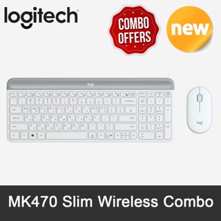 Logitech MK470 Slim Wireless Keyboard and Mouse Combo Set Noiseless