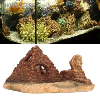 Aquarium Pyramid Decor สมจริงตู้ปลาเรซิ่นตู้ปลาพีระมิดซ่อนถ้ำสำหรับเครื่องประดับตู้ปลา