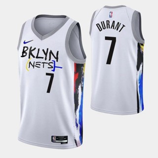 เสื้อ Brooklyn Nets #7 Kevin Durant White 2022-23 City Edition