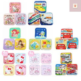 Set 3 ผืน ผ้าเช็ดหน้า ผ้าเช็ดมือ16x16 ซม. Sanrio Thomas คิตตี้ มายเมโลดี้ ซุมิกโกะ Kitty My Melody Sumikko ผ้าขนหนู