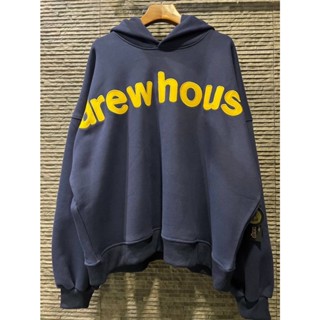 DREW HOUSE BY JUSTIN BOX HOODIE NAVY เสื้อฮู้ดดี้กันหนาวแขนยาว แบรนด์ดรูเฮาส์