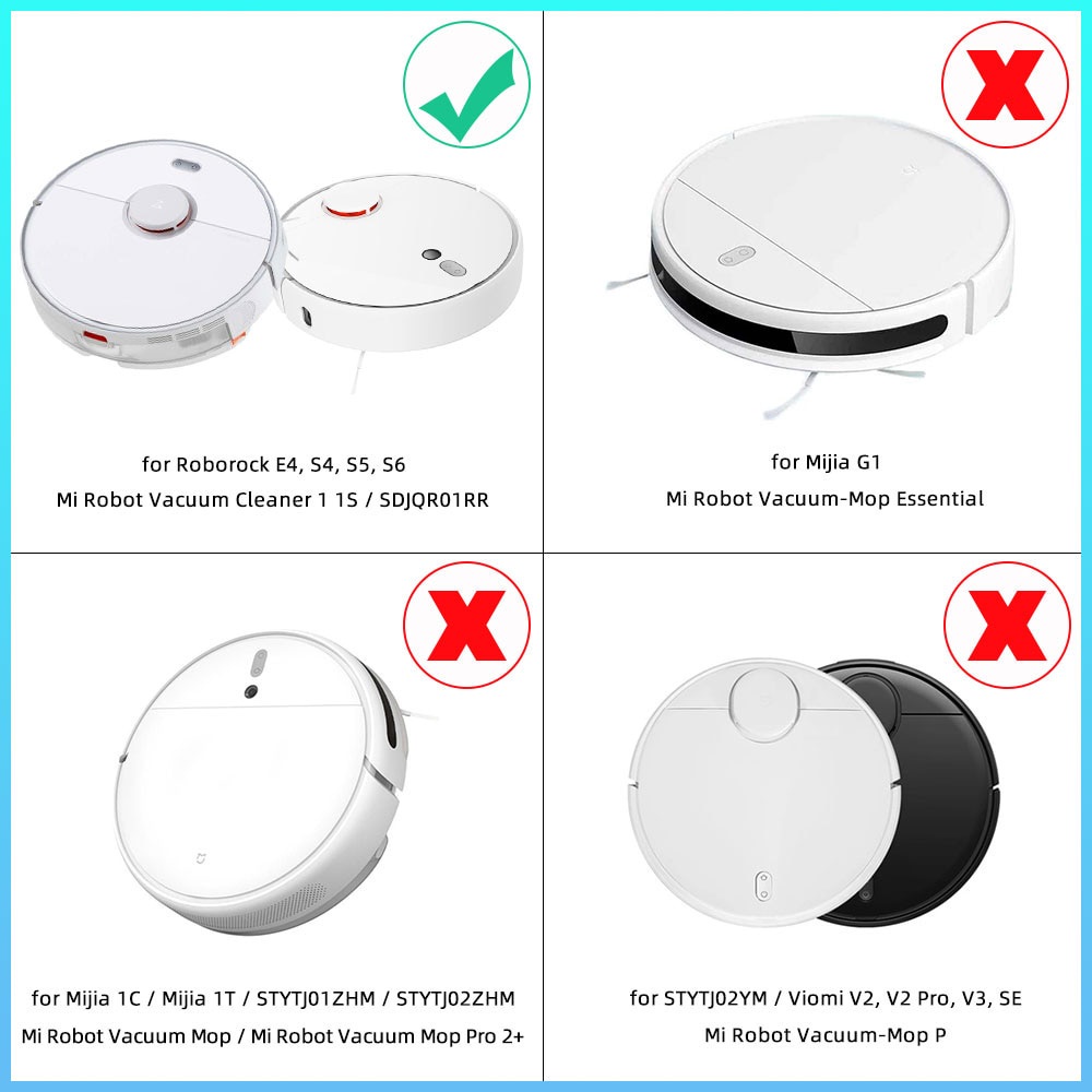 (Ready Stock)[Accessories]Xiaomi Mi Robot Vacuum 1/1S/S50/S51 Cleaner Mijia SDJQR01RR SDJQR02RR SDJQR03RR Spare Parts of Main Brush Side Brush Hepa Filter Mop Cloth ราคา ถูกที่สุด ดีลบีเคเค แกลเลอรีภาพที่ 2
