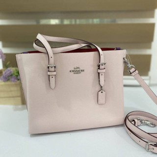 💓NEW COACH สีชมพูอ่อน สวยมาก Mollie Tote 25