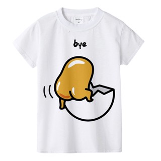 Gudetama Lazy Egg Yolk Casual Shirt Boys/girls Infant Clothing Brother Sister Comfortable to Wear Clothing Funny Ki_07