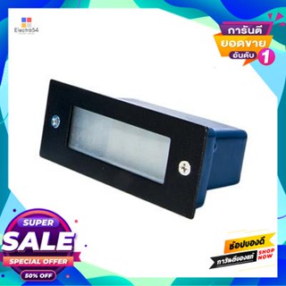 Lamp โคมไฟฝังผนังทางเดิน (LED 1 วัตต์) WW W.L.LIGHTING รุ่น WL-GY8321S/30K(BK) ขนาด 5.5x11x4.5 ซม. สีดำRecessed Wall Lam