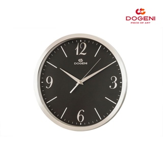 DOGENI นาฬิกาแขวน รุ่น WNM004SL นาฬิกาแขวนผนัง นาฬิกาติดผนัง อลูมิเนียม เข็มเดินเรียบ ดีไซน์เรียบหรู