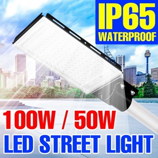 โคมไฟ LED 50W 100W AC220V ทรงสี่เหลี่ยม กันน้ํา สําหรับติดตกแต่งผนังบ้าน สวน