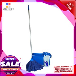 MICROFIBER ชุดอุปกรณ์ถังบิดพร้อมม็อบไมโครไฟเบอร์และน้ำยา NEW SPONGE NS-ODMMICROFIBER MOP AND SPIN BUCKET SET WITH FLOOR