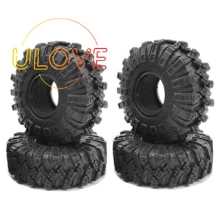 อะไหล่ล้อยาง 62 มม. 1.0 นิ้ว สําหรับรถไต่หินบังคับ 1/24 Axial SCX24 Gladiator Bronco 4 ชิ้น