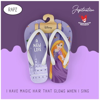 [Flip Flops] Rapunzel รองเท้าแตะฟองน้ํา ลําลอง ลายเจ้าหญิงดิสนีย์ สําหรับผู้ใหญ่ เดินชายหาด