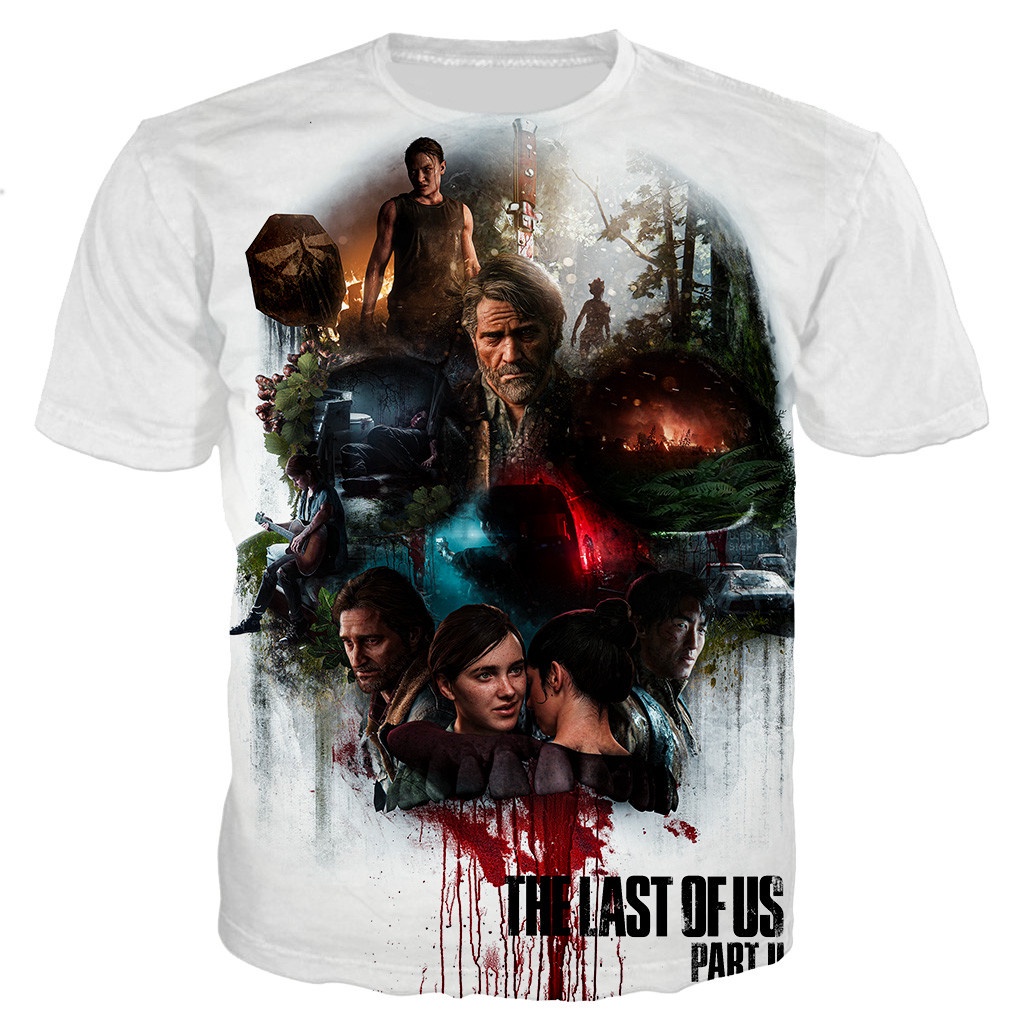 เสื้อยืด พิมพ์ลาย The Last of Us แฟชั่นสําหรับผู้ชาย และผู้หญิง_09