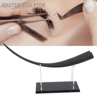 Master Sculptor เครื่องมือสาธิตการสอนขนตาขนาดใหญ่รุ่น Thicken Flat Buttom Double Tip พร้อมฐาน