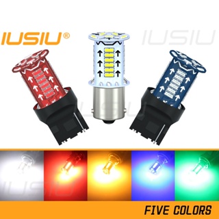 Iusiu หลอดไฟเลี้ยว DRL 12v 1156 7440 P21W W21W BA15S T20 4014 30smd สีขาว เหลือง สําหรับรถยนต์ รถจักรยานยนต์