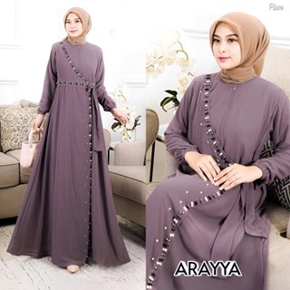 - Arayya Dress Maxy Gamis Muslim Matt Babydoll Premium Fit To XL Premium