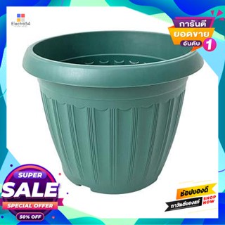 Round กระถางพลาสติกทรงกลม รุ่น KD2008G ขนาด 14 นิ้ว สีเขียวเข้ม Round Plastic Flower Pot FONTE No.KD2008G Size 14 Inch D