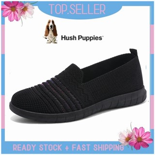 HUSH PUPPIES รองเท้าโลฟเฟอร์ ส้นแบน แบบสวม สําหรับผู้หญิง