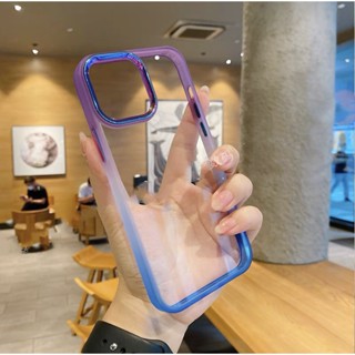 ส่งจากไทย เคสทูโทน Case Realme C33 C30 C30S C12 C35 C21 C25Y เคสกันกระแทก ขอบนิ่มหลังแข็ง เคสหลังใสขอบสีทูโทน เคสมือถือ