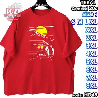 Kaos ขนาดใหญ่ สีแดง S M L XL 2XL 3XL 4XL 5XL 6XL JUMBO KODE HD49