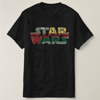 Real Cotton Boba Fett Style Star Wars Logo T-Shirt_05