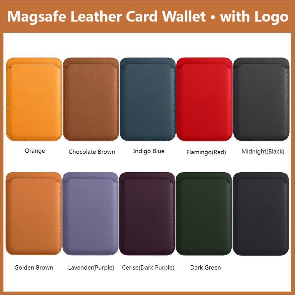 กระเป๋าสตางค์หนัง ใส่บัตรได้ ใส่และถอดง่าย ลายโลโก้ Magsafe สไตล์คลาสสิก สําหรับ iPhone 14 13 12 Pro Max