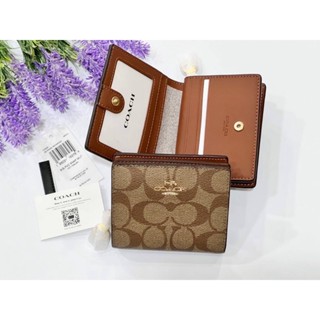 SNAP WALLET IN SIGNATURE CANVAS (COACH C3309) สีนี้หายาก