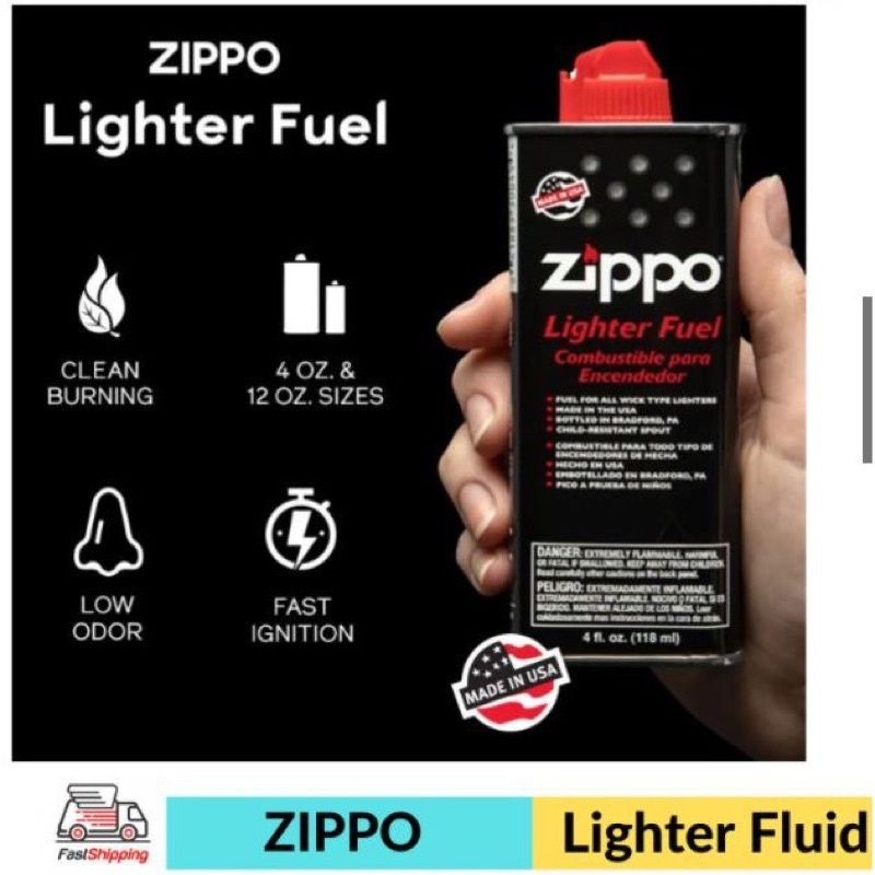 zippo🔥💥  น้ำมัน​ไฟ​แช​็​ก​ซิปโป้    zippo ของ​แท้ ❗ จากอเมริกา