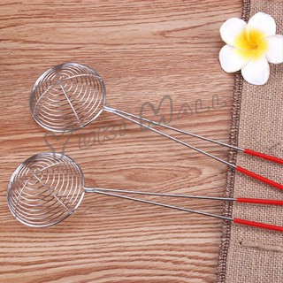 Yuki กระชอนไข่มุก กระชอนมินิ ด้ามแดง Stainless steel colander