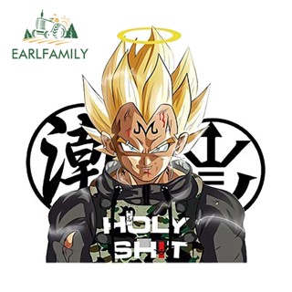 Earlfamily สติกเกอร์ลามิเนต ลายการ์ตูน Dragon Ball Cool สําหรับติดตกแต่งกระจกหน้ารถมอเตอร์ไซค์ 13 ซม. x 13 ซม.