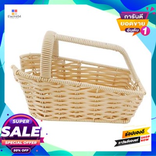 Rattan ตะกร้าไวน์ หวายเทียม Kasse Home รุ่น Zy0717N ขนาด 25 X 11.5 X 18 ซม. สีบีชartificial Rattan Wine Basket Kasse Hom