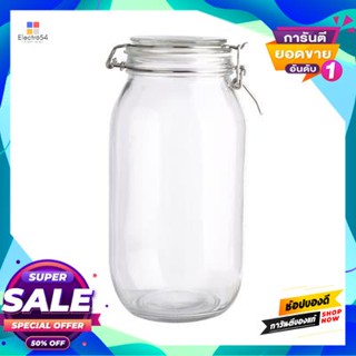 Glass โหลแก้วทรงกลมฝาสปริง Kassa Home รุ่น 6509 ความจุ 2 #100 มล. สีใสround Glass Jar With Spring Lid  Home No. 6509, Ca