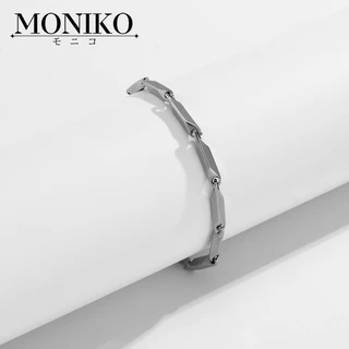 MONIKO สร้อยข้อมือไทเทเนียม สแตนเลส เครื่องประดับสําหรับผู้ชายและผู้หญิง เครื่องประดับแฟชั่น สําหรับคู่รัก
