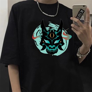 Genshin Impact Hu Tao Xiao tshirt top tees women plus size white t shirt graphic tees women streetwear harajuku kaw_05