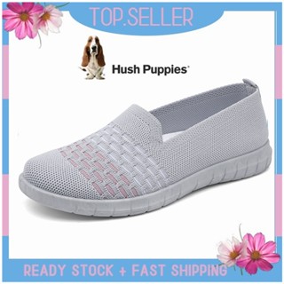 HUSH PUPPIES รองเท้าโลฟเฟอร์ ส้นแบน แบบสวม สําหรับผู้หญิง