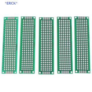 Erck&gt; ใหม่ แผ่นบอร์ดวงจรพิมพ์ PCB ทองแดง สองด้าน 2x8 ซม. 5 ชิ้น