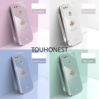 เคส Oppo A53S เคส Oppo A55 A53 เคส Oppo A31 Case Oppo A12 A11K Case Oppo A8 Case Oppo A7 Cover Oppo A5S Case Oppo R15 Pro Case Oppo A71 Silicone Anti-dro Maple Leaf With Rope Soft Cassing Phone Cases โทรศัพท์มือถือ ซิลิโคนนุ่ม กันกระแทก ลายใบเมเปิ้ล