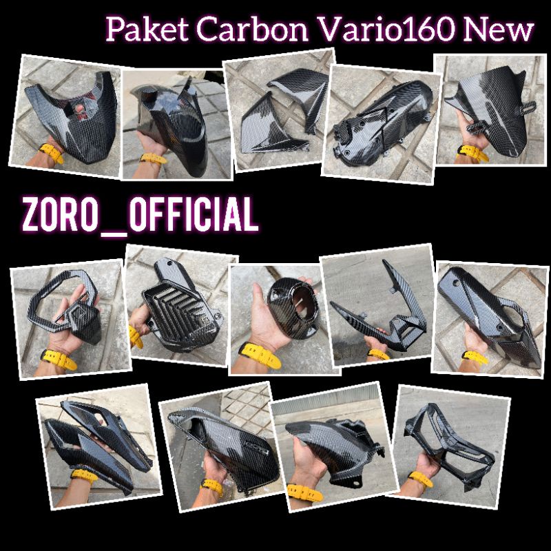 วาริโอ160 ใหม่2022คาร์บอนปกแพคเกจCvt/หอยทาก/กรอง/หม้อน้ํา/ไอเสีย/ฝาครอบโคมไฟ/ช่องทางไอเสีย/เรือนไมล์/หน้า/ป้ายทะเบียนผูก/รั้ง/พักเท้า/พิทักษ์ใต้คาร์บอนZORO