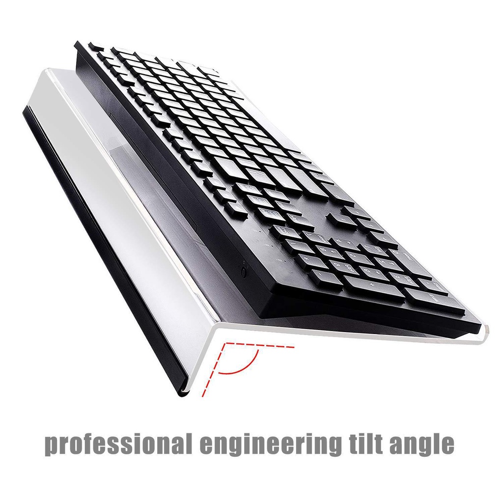 ส่งไวจากไทย! ชั้นวางจอคอม ใส ที่วางคีย์บอร์ด ที่ครอบคีย์บอร์ด ที่ตั้งโน๊ตบุ๊ค ที่ตั้งจอคอม อะคริลิคใส มินิมอล - รูปที่ 6