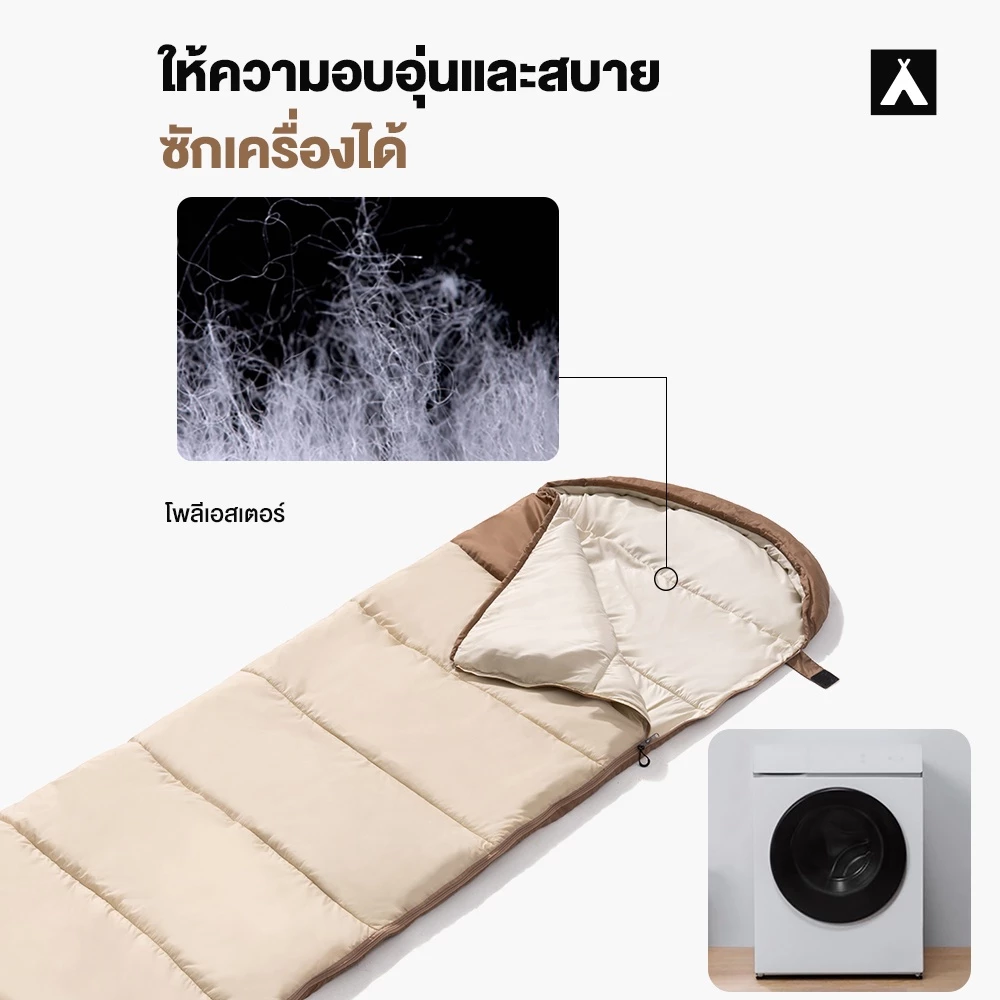 MOBI GARDEN ถุงนอนพกพา สำหรับตั้งแคมป์ 1.0-1.4kg thumbnail 4