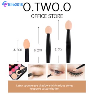 10Pcs Eye Shadow Stick Double Head Latex ฟองน้ำแปรงอายแชโดว์แบบใช้แล้วทิ้งแบบพกพา Halo Dye Eye แปรงแต่งหน้าเครื่องมือความงาม【EL】